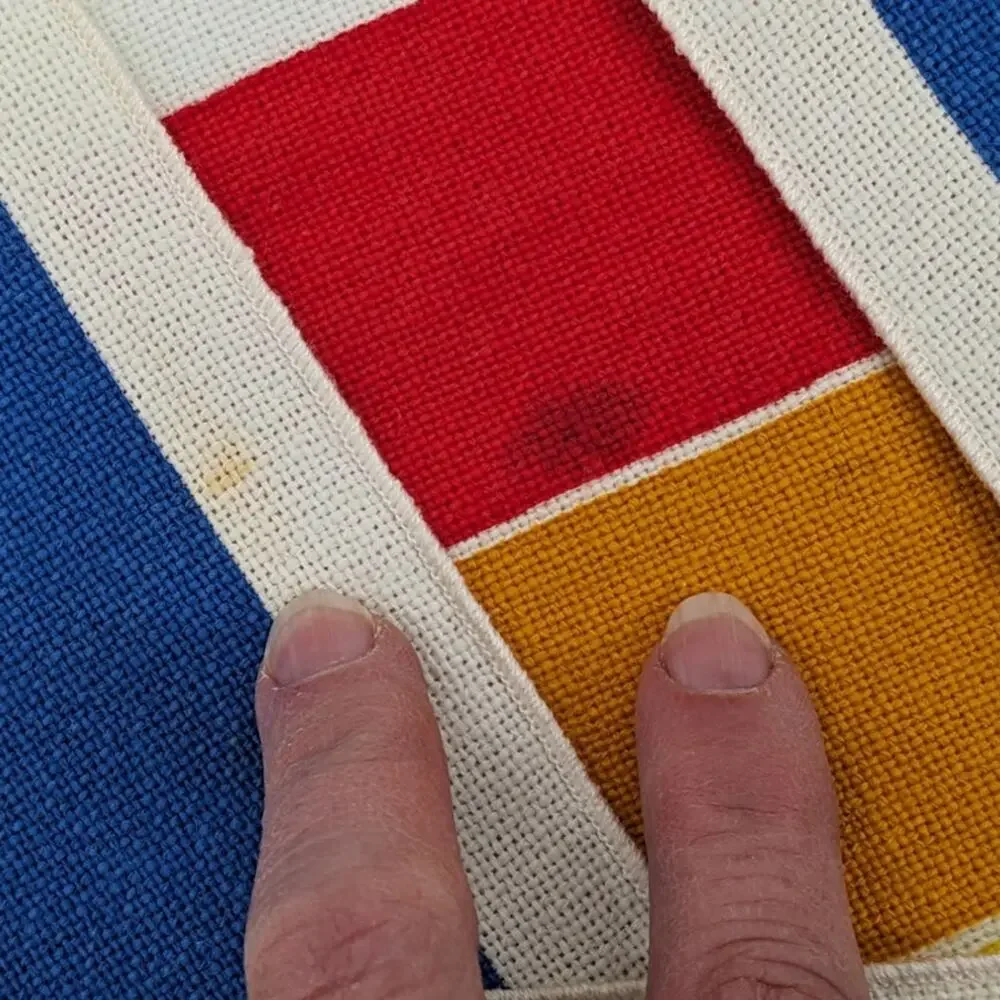 Vintage 1980's 8-Piece Set RAINBOW PRIDE PLACEMATS & NAPKINS Linen/Cotton Blend